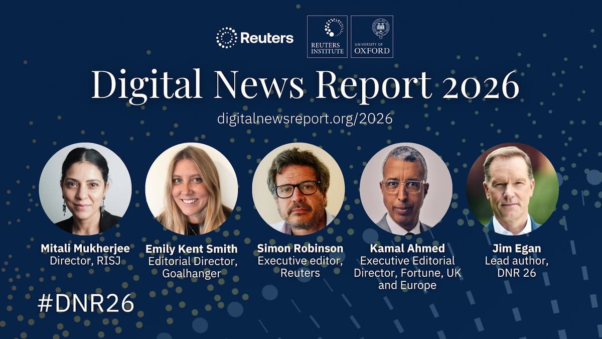 LIVE: Launch of the Digital News Report 2026