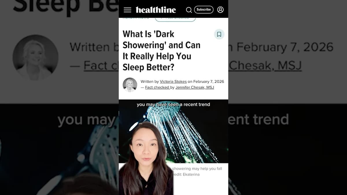 Can “Dark Showering” Really Help You Sleep? #healthline #darkshowering #sleephealth #sleepfacts