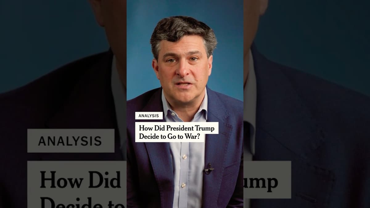 How Trump Decided to Go to War