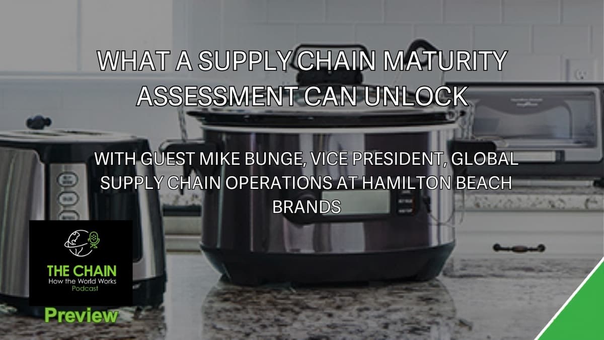 What a Supply Chain Maturity Assessment Can Unlock