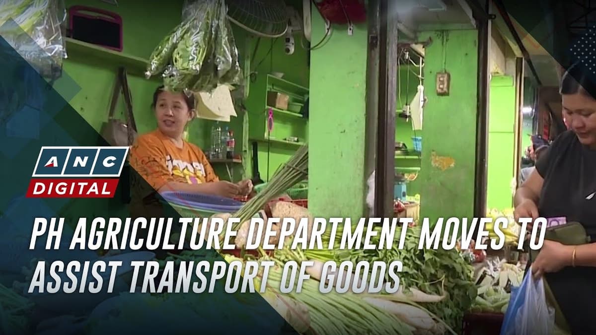 PH Agriculture Department Moves to Assist Transport of Goods