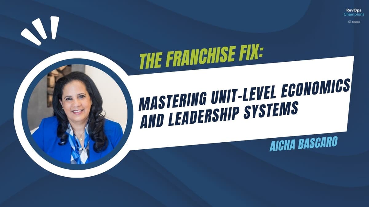 114 | The Franchise Fix: Mastering Unit-Level Economics and Leadership Systems | Aicha Bascaro