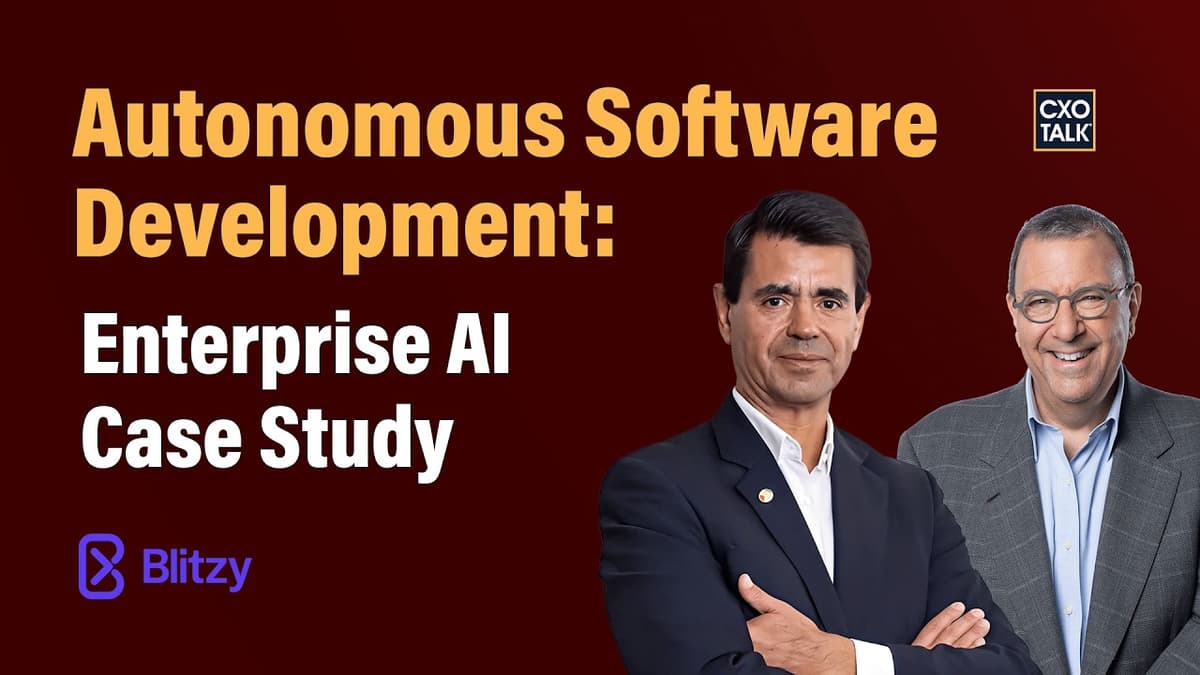 Autonomous Software Development at Enterprise Scale: Inside a 1,000-Developer Pilot (with Blitzy)