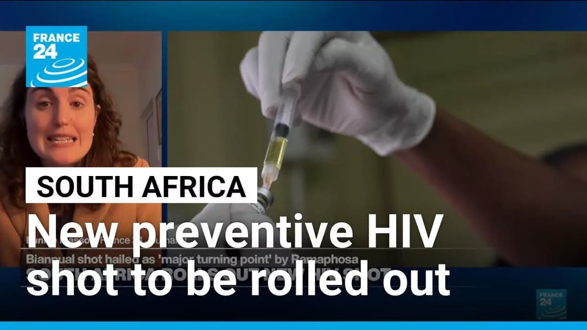 South Africa Rolls Out New Preventive HIV Shot in 'Major Turning Point' • FRANCE 24 English