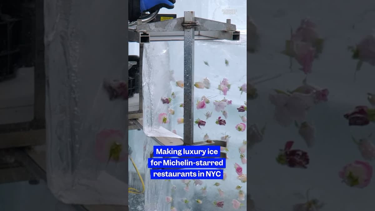 Here's How #luxury #ice Is Made for Michelin-Starred #restaurants in NYC. #water #bars