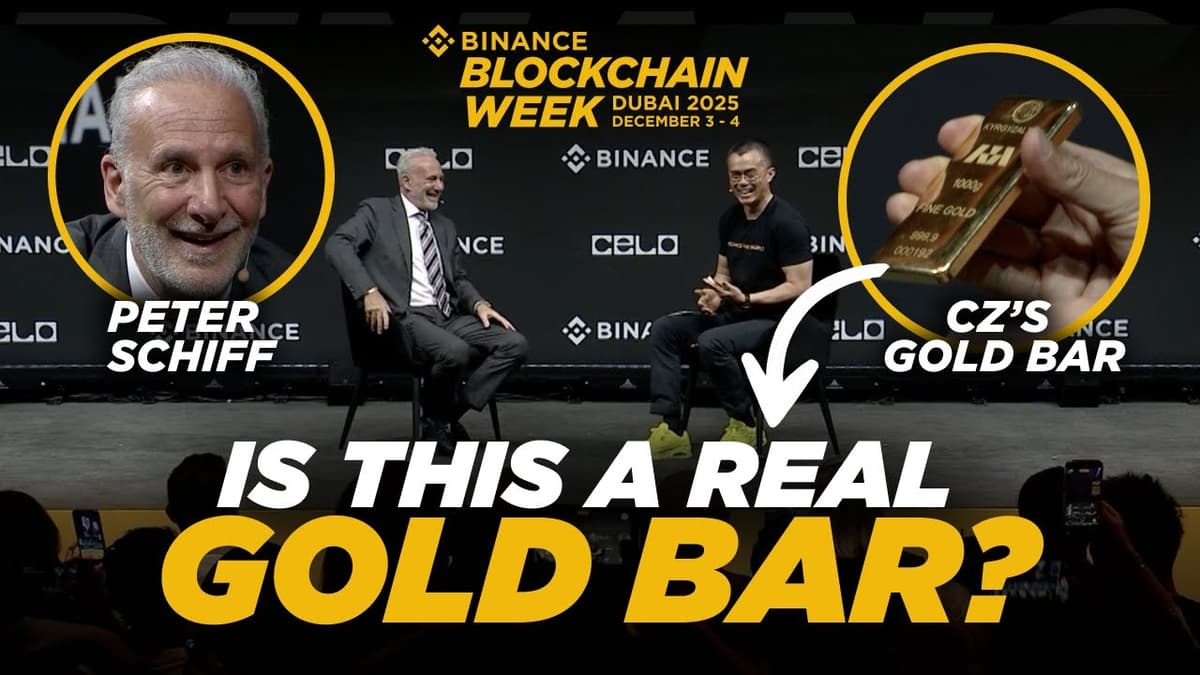 Bitcoin vs Gold: Can You Verify Gold? CZ Challenges Peter Schiff with a Gold Bar