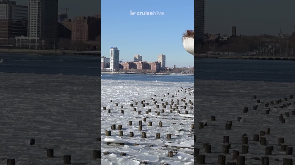 Severe Winter Storm Forces Odyssey of the Seas to Stay Overnight. #cruise #royalcaribbean