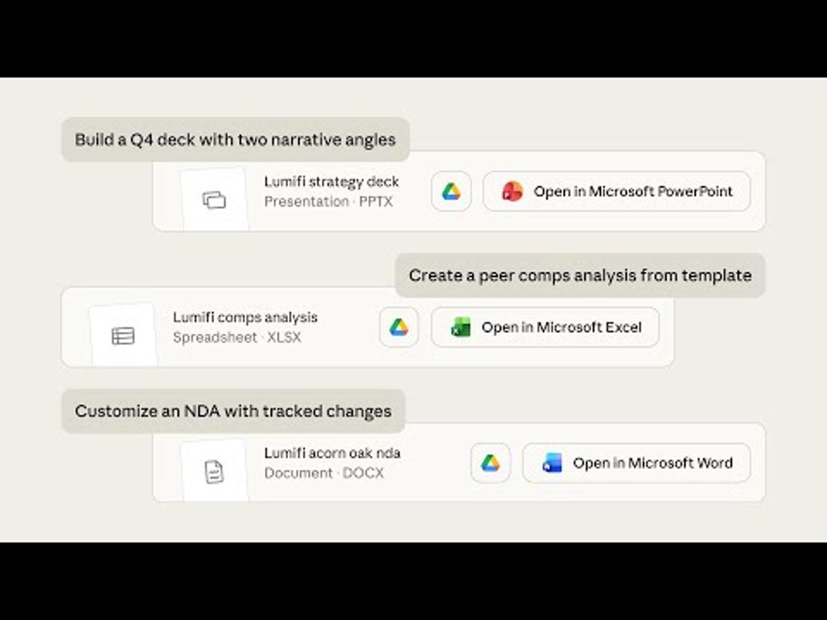 Claude Works with You on Slides, Spreadsheets, and Contract Redlines