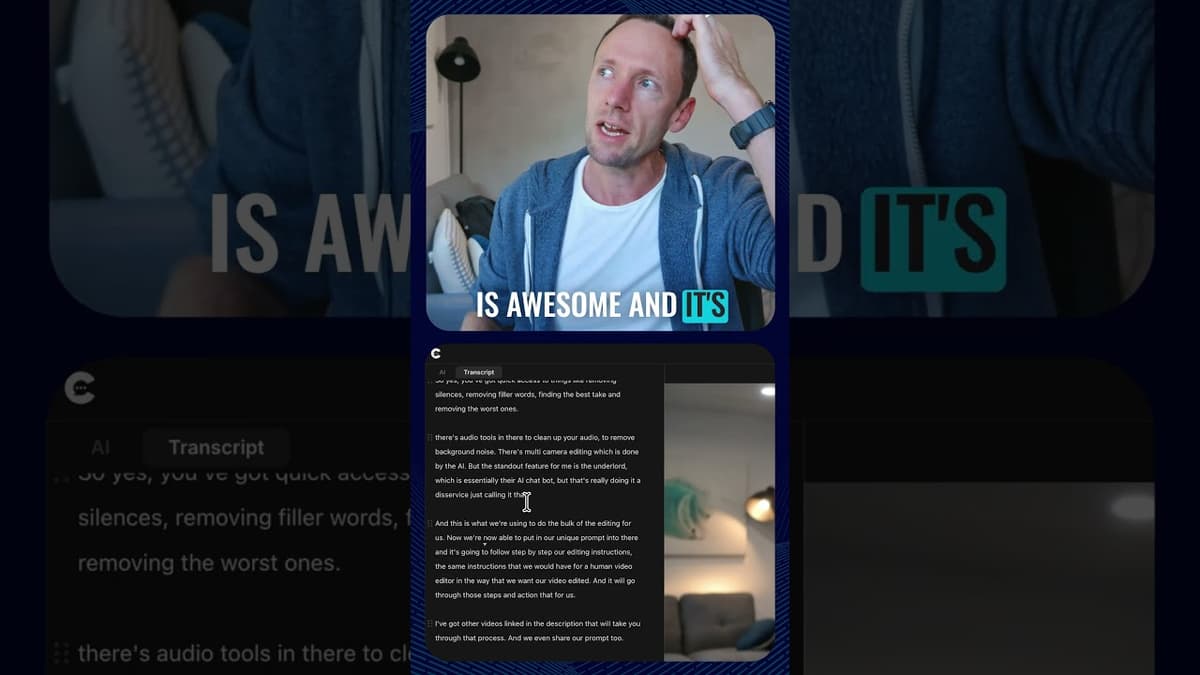 Finally an AI That Understands Editing #AI #videoediting