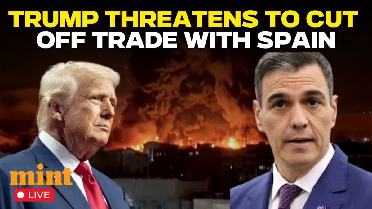 Trump Speech Live |Donald Trump Threatens To Cut Off Trade With Spain For Its Opposition To Iran War