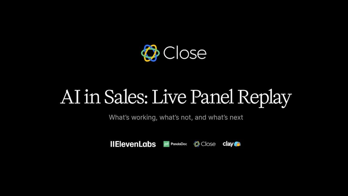 AI in Sales: What's Actually Working in 2026 (Close, Clay, ElevenLabs & PandaDoc)
