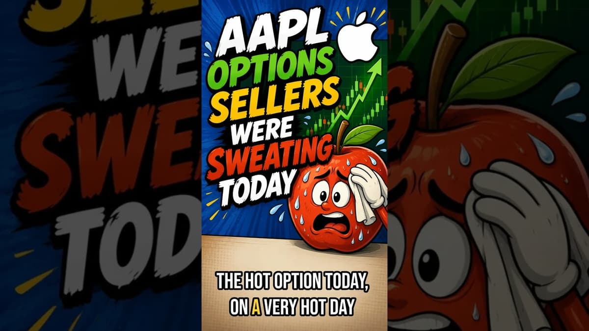 $AAPL Options Sellers Were Sweating Today