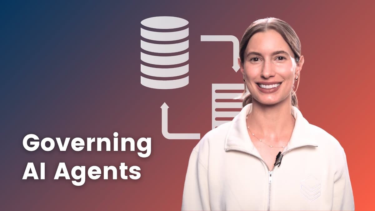 Integrate Data Governance Into Your Agent's Workflow in This New Course!