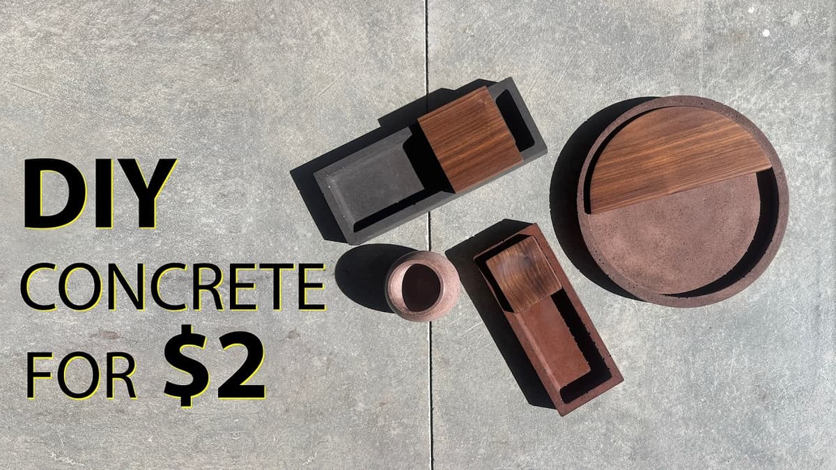 Easy and Cheap Concrete DIYs