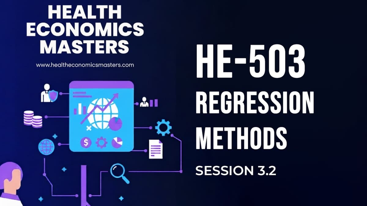 1.3.2 Regression Methods | Masters in Global Health Economics