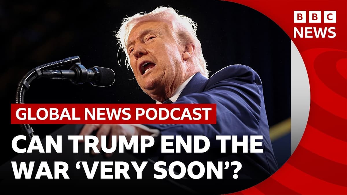 Can Trump End the War 'Very Soon'? | BBC News