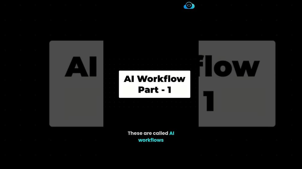 How AI Workflows Really Work (Part 1/2)