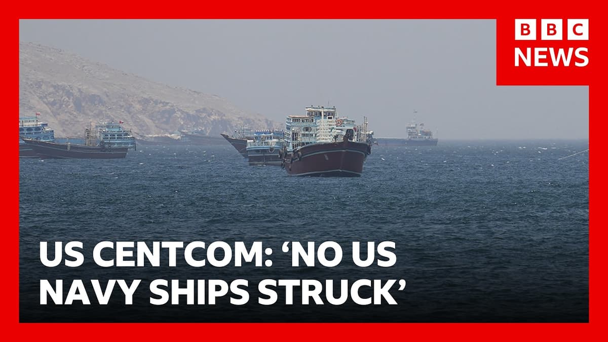US Denies Iranian Claim that It Hit American Warship Trying to Enter Strait of Hormuz | BBC News