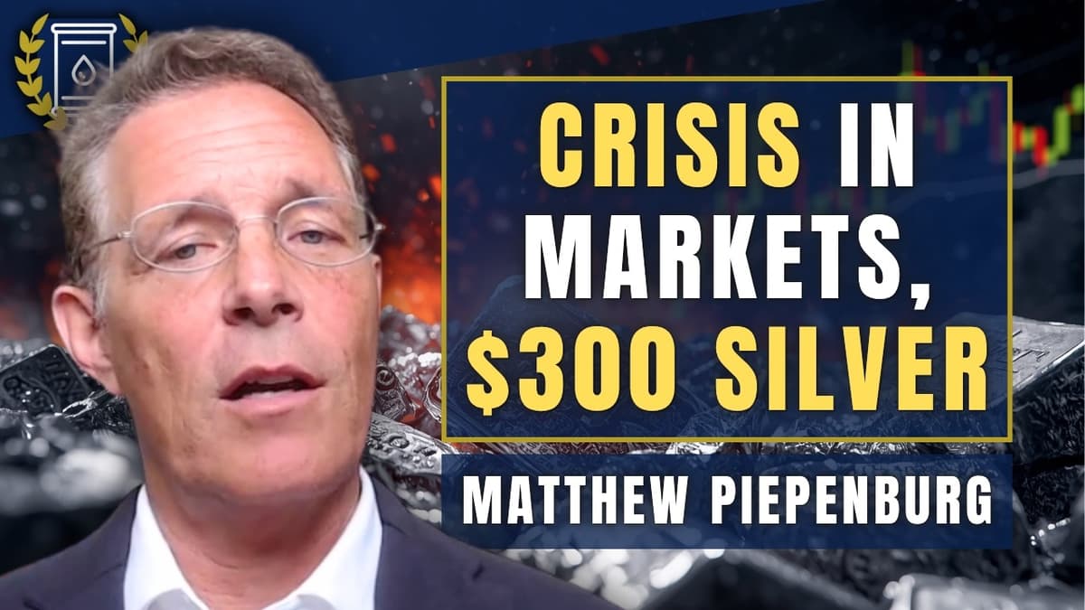 'Massive CRISIS in Markets' But SILVER To 'Over $300, Very Quickly': Matthew Piepenburg