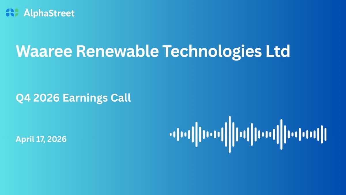 Waaree Renewable Technologies Ltd Q4 FY2025-26 Earnings Conference Call