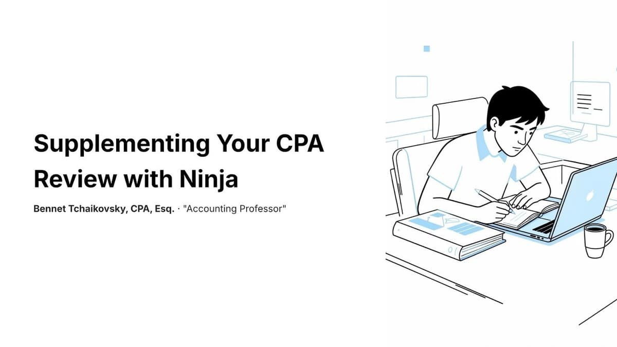 Supplementing Your CPA Review with Ninja + Discounts
