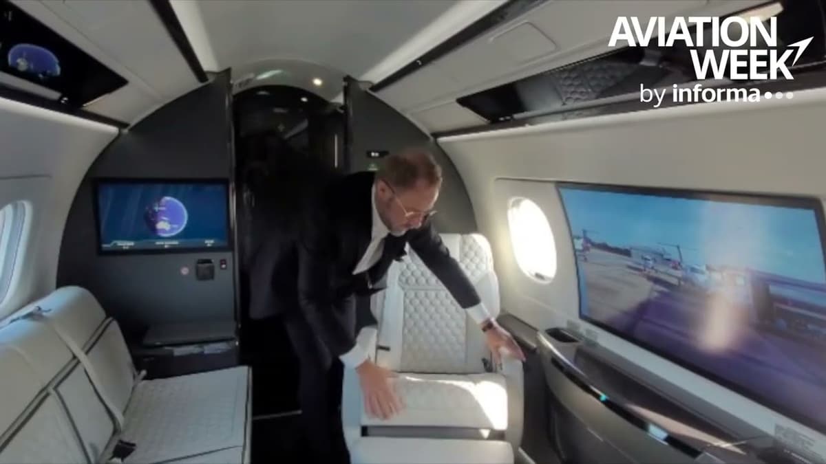 Inside The New Embraer Praetor 600E - A Closer Look At The Aircraft Seats