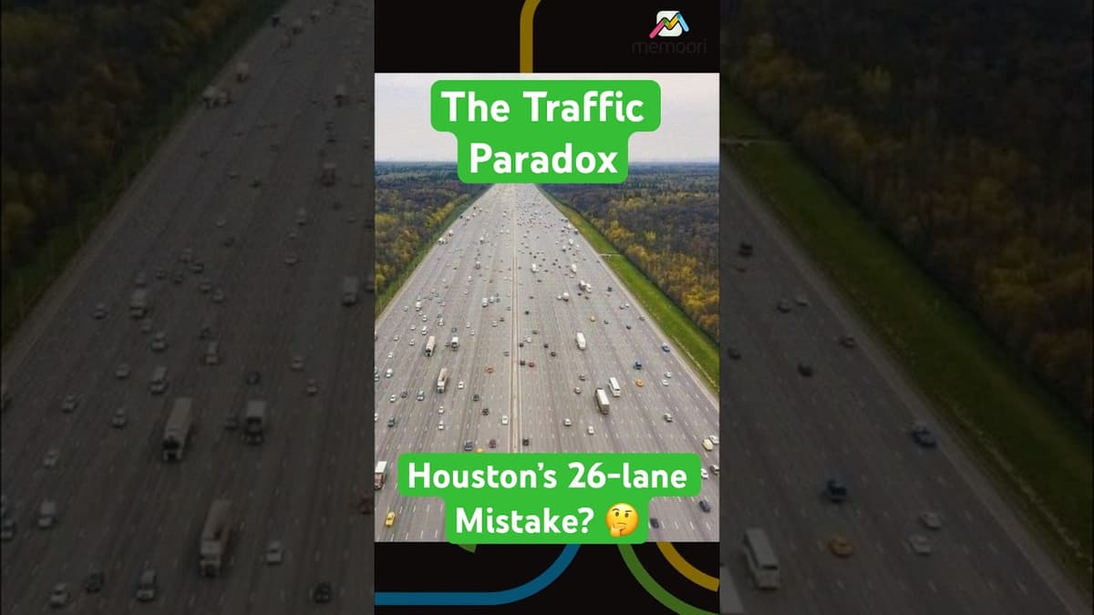 Why Building MORE Roads Makes Traffic WORSE?  #traffic #houston #texas #lanes