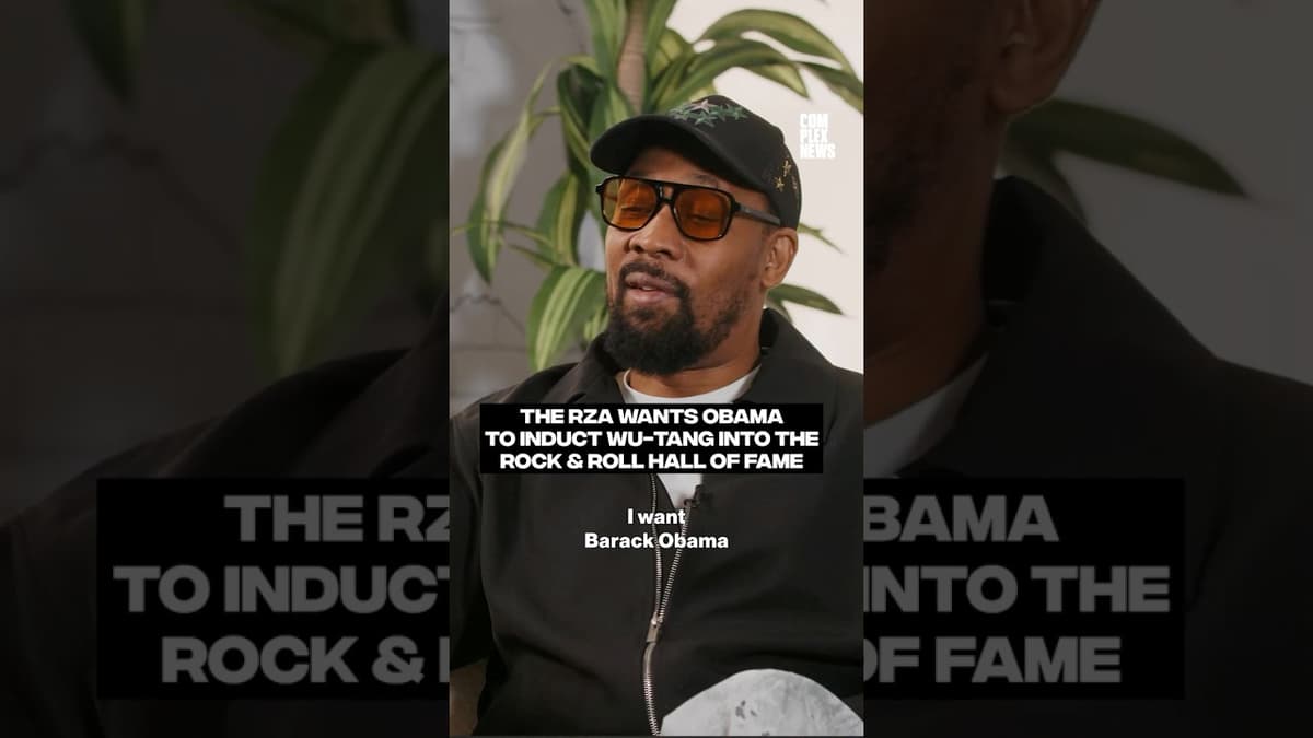 RZA Wants Obama to Induct Wu-Tang Into the Rock & Roll Hall of Fame #complexnews