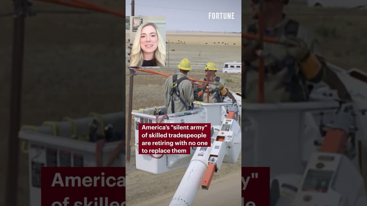 America’s "Silent Army" Of Skilled Tradespeople Are Retiring with No One to Replace Them