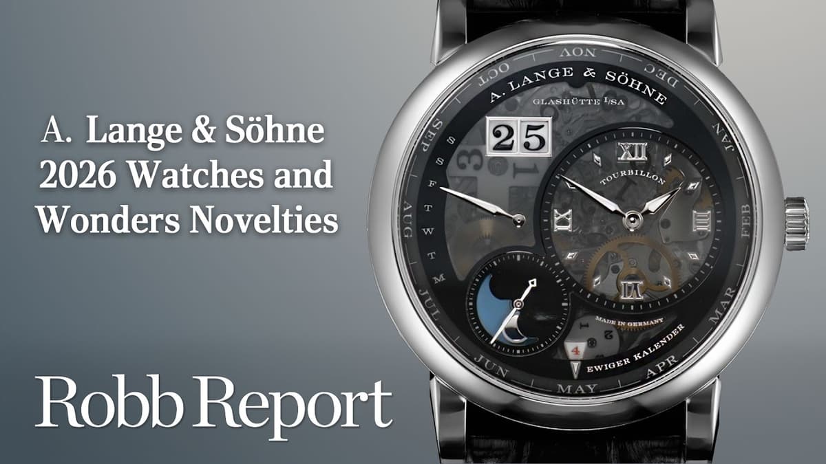Anthony De Haas Talks A. Lange & Söhne 2026  Watches And Wonders Novelties