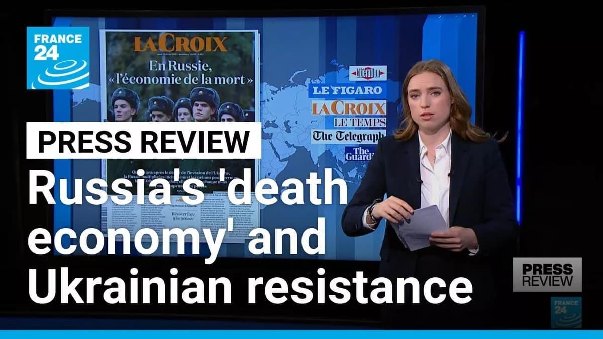 Russia's "Death Economy" And Ukrainian Resitance: Four Years of War in Ukraine • FRANCE 24 English