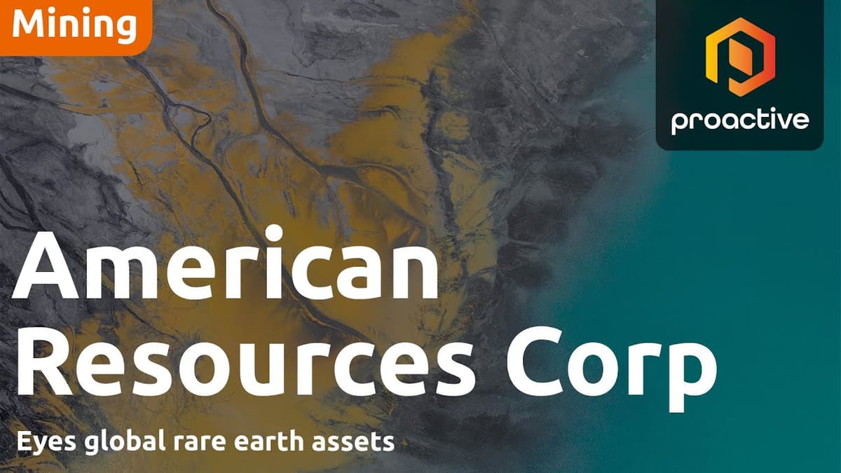 American Resources CEO on Rare Earth Strategy Following Major Turnaround