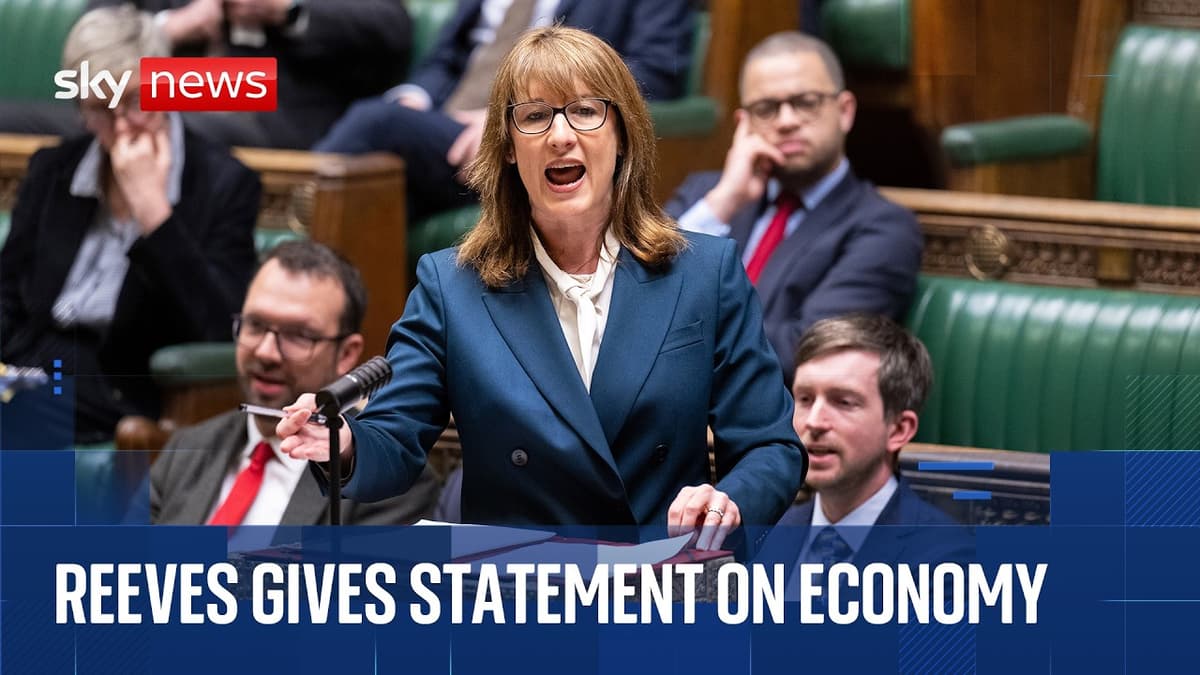 Chancellor Rachel Reeves Gives Statement on Economy