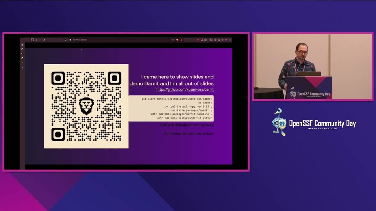 AI as Security Orchestrator: An Introduction To Darnit - Michael Lieberman, Kusari