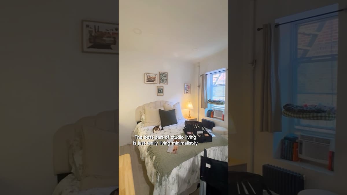 Her 250-Square-Foot Studio Doesn’t Feel Tiny because of These Smart Storage Hacks ✨