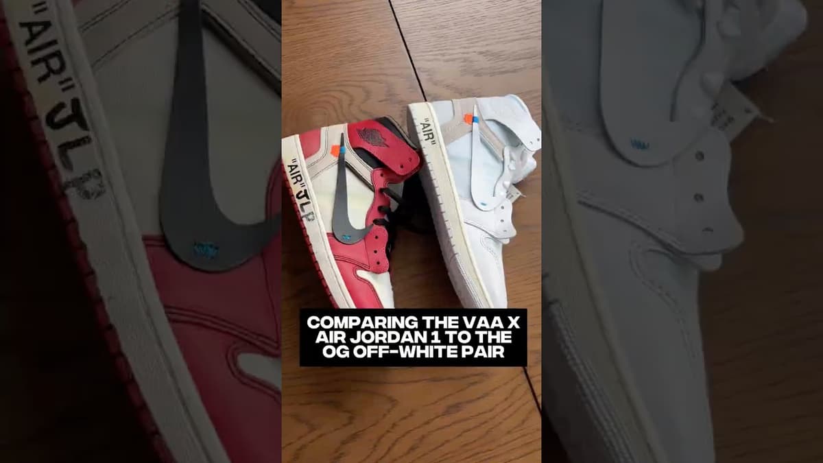 Comparing the VAA X Air Jordan 1 to the OG Off-White Pair #complexnews