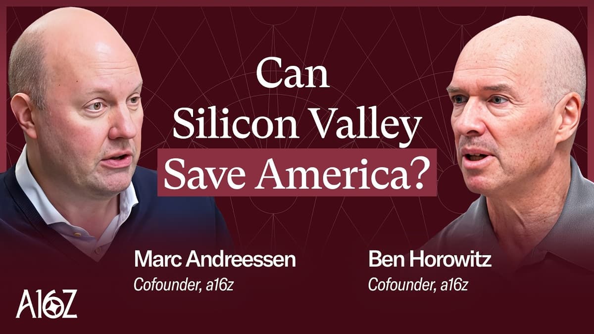 Ben Horowitz & Marc Andreessen: Why Silicon Valley Turned Against Defense (And How We're Fixing It)