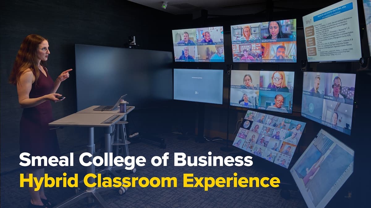 Inside Penn State Smeal’s Hybrid Classroom Experience