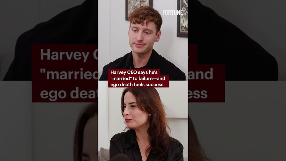 Harvey CEO Says He's "Married" To Failure—And Ego Death Fuels Success #success #failure