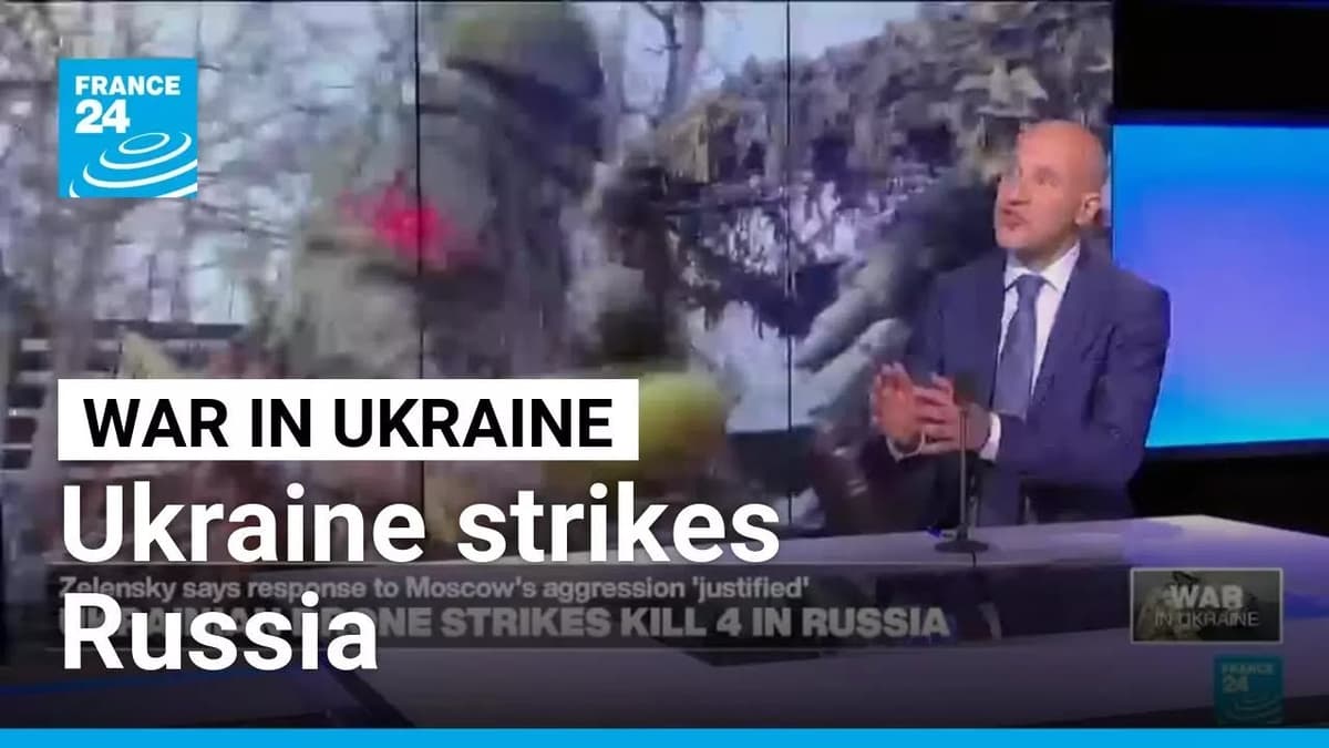Ukraine Strikes Russia: Zelensky Says Response to Moscow's Agression 'Justified' • FRANCE 24