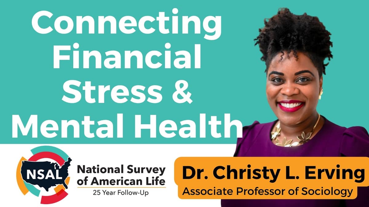 Connecting Financial Stress & Mental Health - Dr Christy Erving