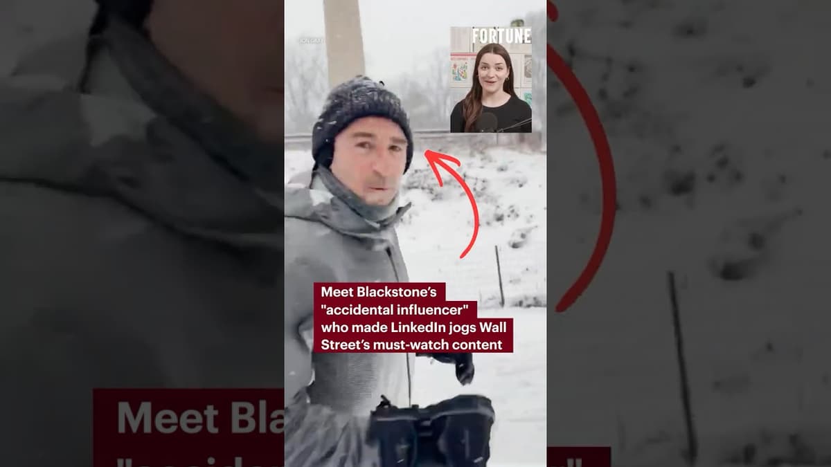 Meet Blackstone’s "Accidental Influencer" Who Made LinkedIn Jogs Wall Street’s Must‑watch Content