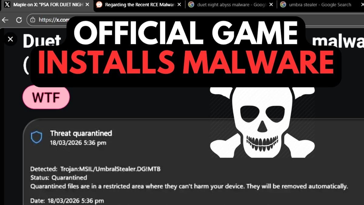 Official Game Installs Malware