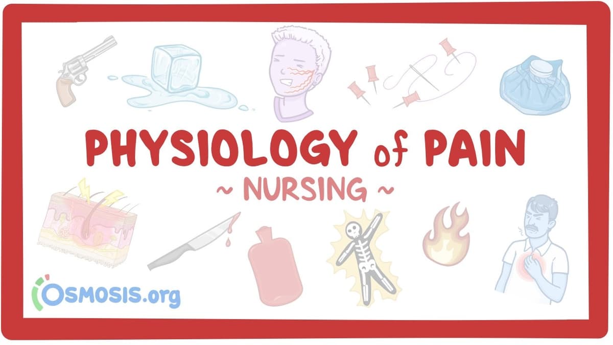 Physiology of Pain: Clinical Nursing Care