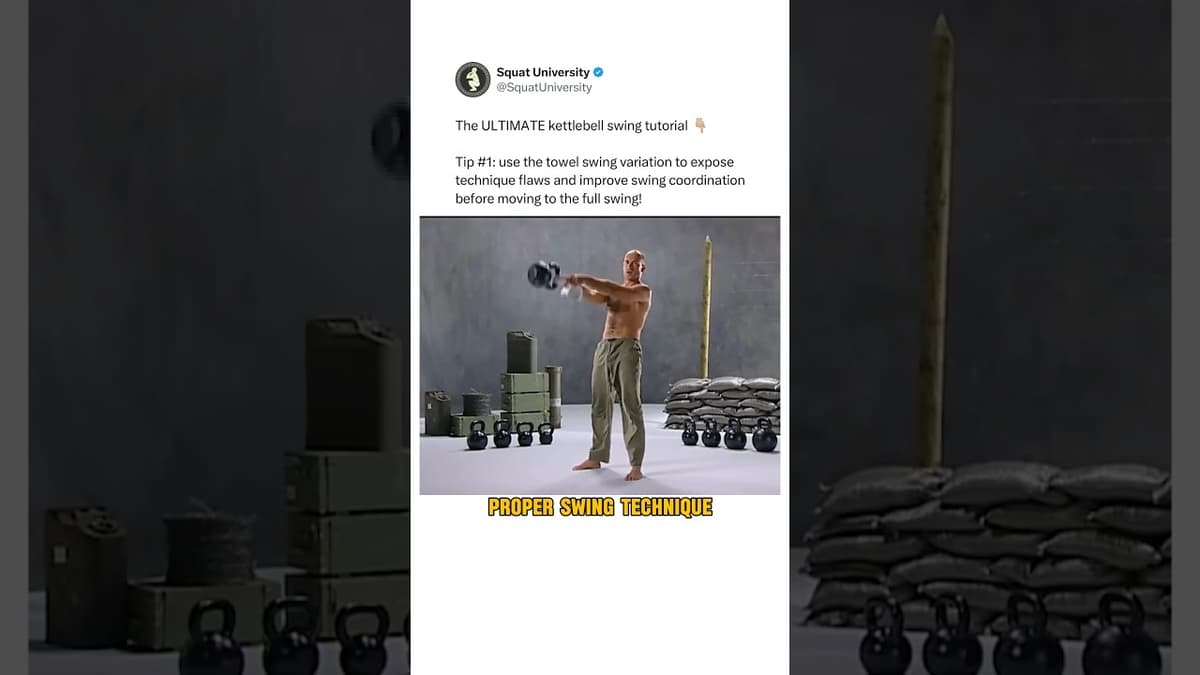 The ULTIMATE Kettlebell Swing Tutorial!😳