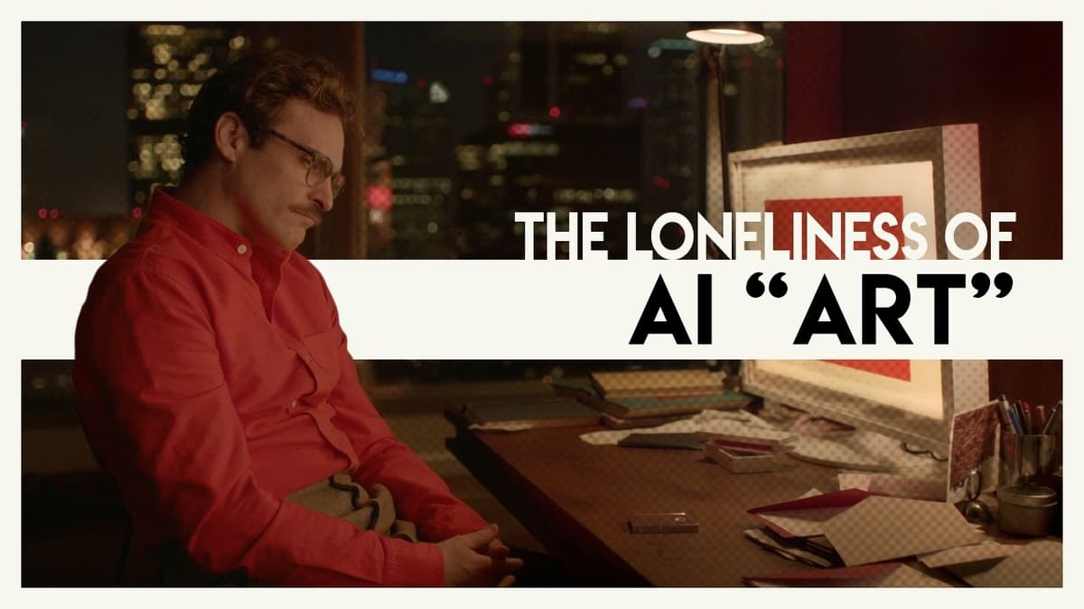 The Loneliness of AI "Art"