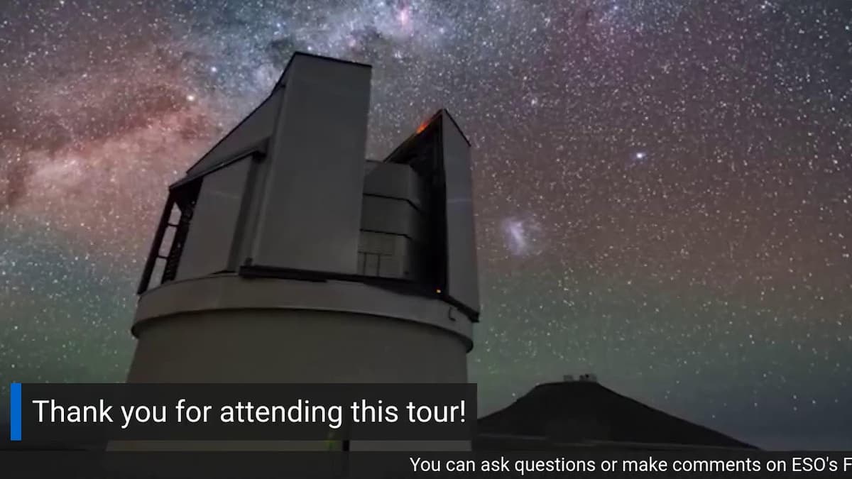 Virtual Guided Tour ESO's Paranal Observatory. Saturday, April 11th, 17:00h CEST.