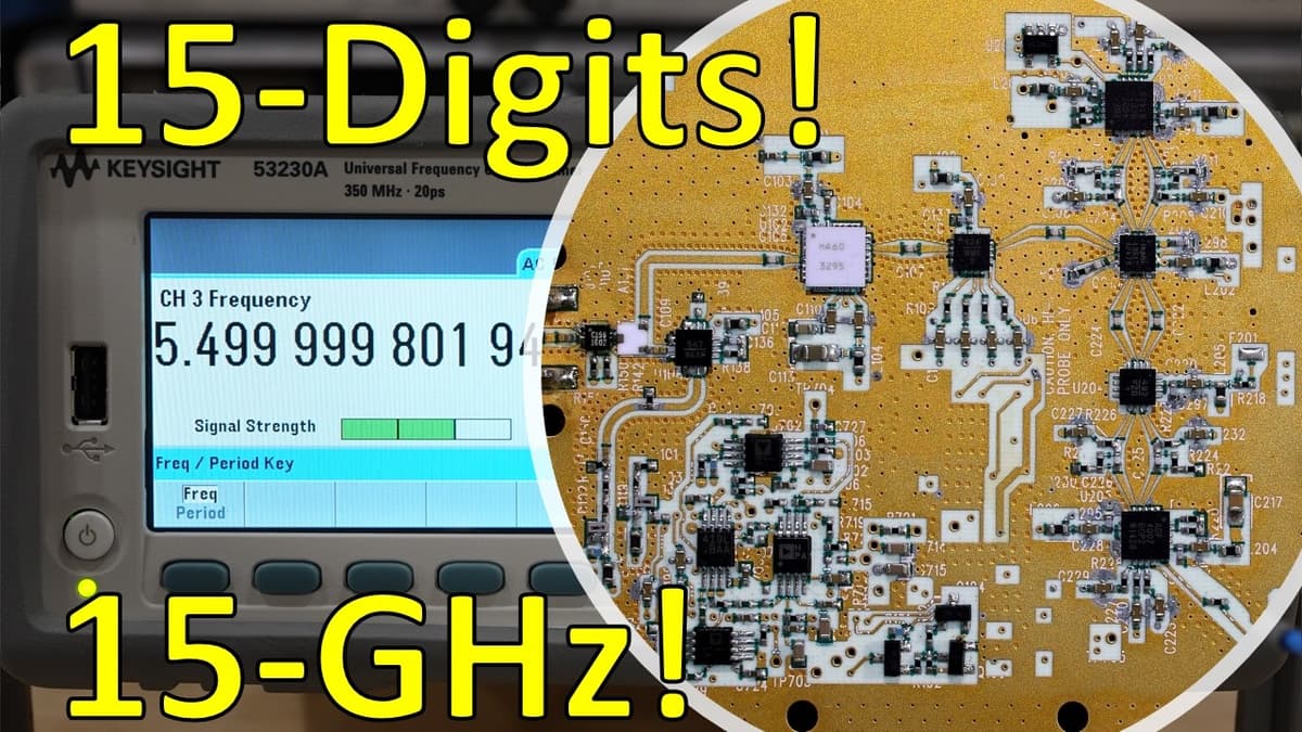 Fixing with the Flu - Keysight 53230A 15-Digit, 20ps Frequency Counter Repair, Teardown & Upgrade