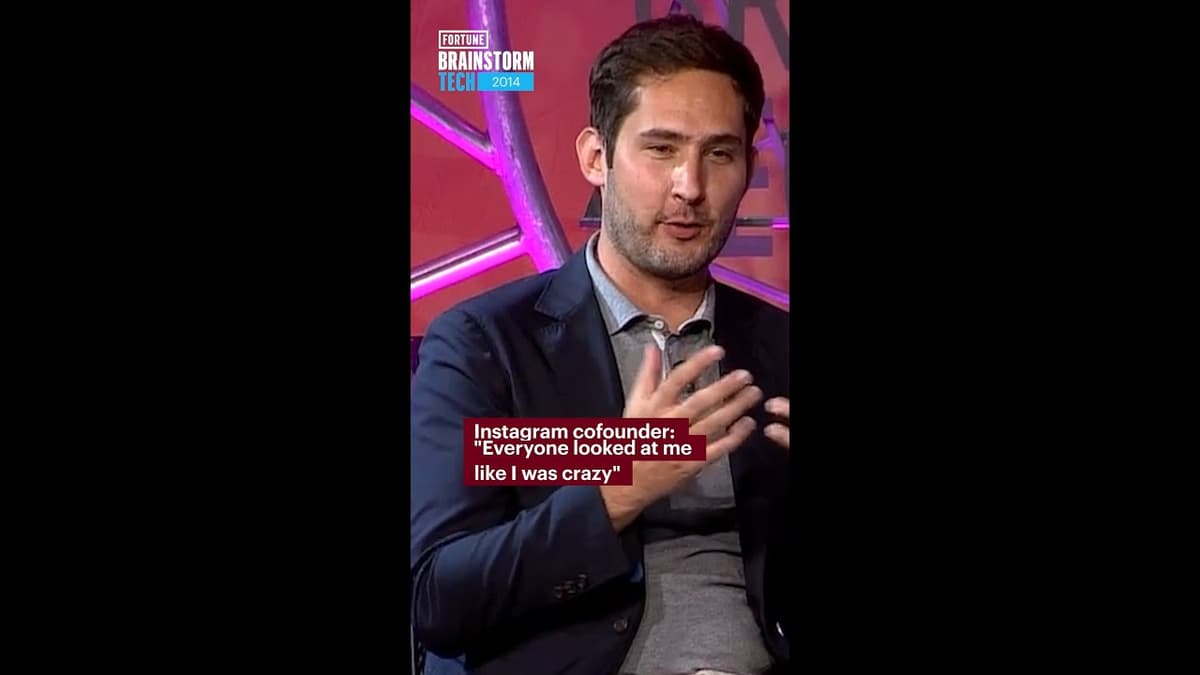 Instagram Cofounder: "Everyone Looked at Me Like I Was Crazy"