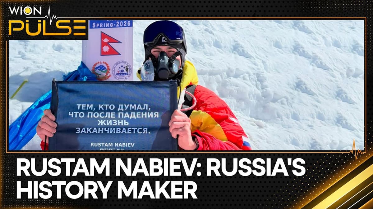 Russia's Rustam Nabiev Summits Mount Everest Using Just His Arms | WION Pulse